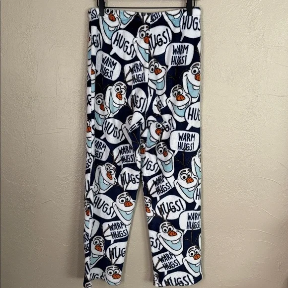 Disney FROZEN Olaf Women’s Plush Cozy Fleece Pajama Pant Small 4-6 - Picture 5 of 6